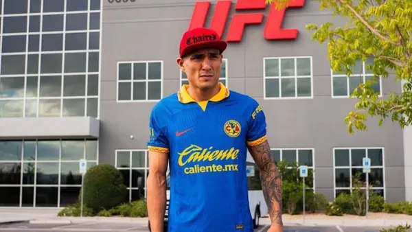 Edgar Chairez, fan del Club América en la UFC - Foto: Captura de pantalla