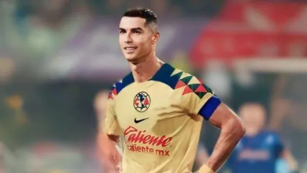 Edit de Cristiano Ronaldo con el jersey del América - Foto: Captura de pantalla