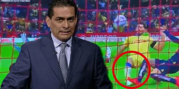El ahora analista de ESPN comentó que existió un penal claro sobre el artillero azulcrema.