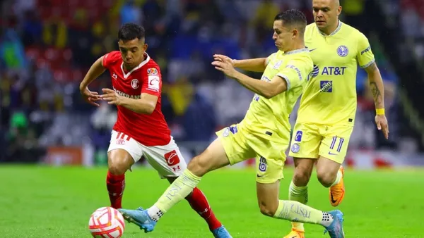 El América enfrentó la semifinal de ida ante Toluca donde perdimos por 2 tantos a 1.