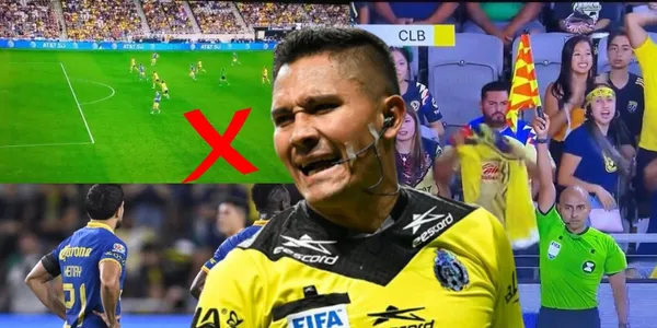 El arbitro mexicano volvió a hacer de las suyas y perjudicó al América.