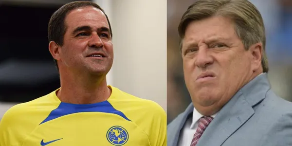 El campeón con las águilas aprovechó la conferencia de prensa para lanzar un dardo a los árbitros.