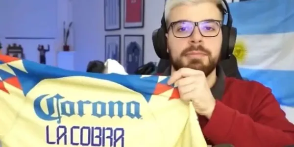 El famoso streamer que toca temas relacionados al mundo futbolístico admitió su amor por América.