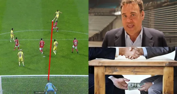 El gol de Álvaro Fidalgo ante Toluca era legal, sin embargo se cobró un fuera de juego en total fuera de contexto. Faitelson señala el tema.