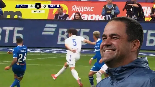 El gol de Luis Chávez con el Dinamo de Moscú - Foto: Captura de pantalla