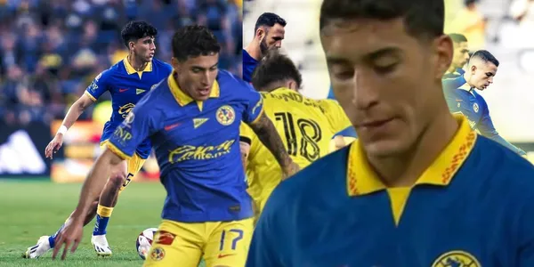 El jugador de la Selección de Estados Unidos dejó su frustración en el banquillo americanista.