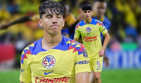 El lateral americanista sufrió un percance antes de que comenzara el partido.