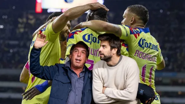 Emilio Azcárraga y Gerard Piqué