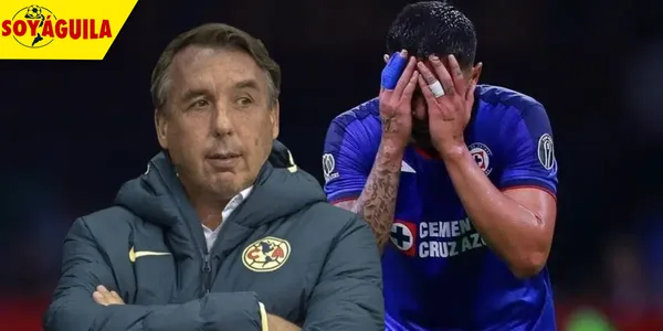 Emilio Azcárraga y jugador de Cruz Azul (Fuente: MEXSPORT)