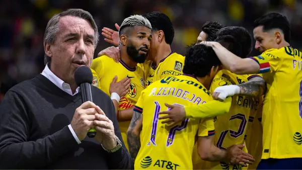 Emilio Azcárraga y jugadores de América (Foto tomada de: MexSport)
