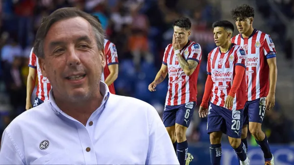 Emilio Azcárraga y jugadores de Chivas (Foto tomada de: MexSport)