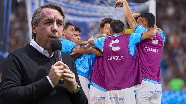 Emilio Azcárraga y jugadores de Pachuca (Foto tomada de: MexSport)