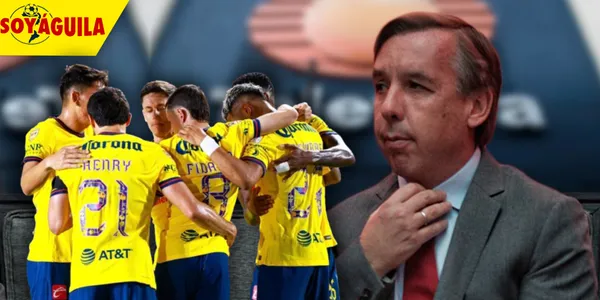 Emilio Azcárraga y jugadores del América (Fuente: MEXSPORT)