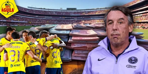 Emilio Azcárraga y jugadores del América (Fuente: MEXSPORT)