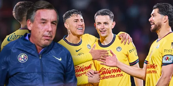 Emilio Azcárraga y jugadores del América (Fuente: MEXSPORT)