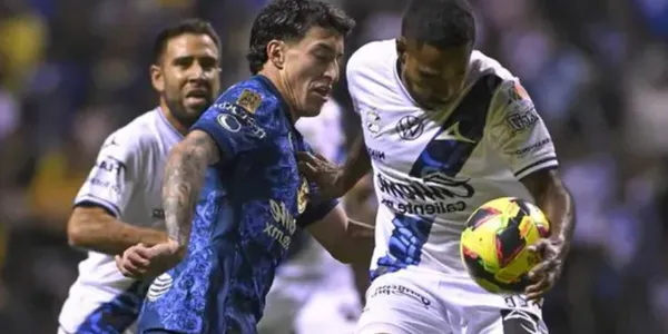 Enfrentamiento entre Puebla y América (Fuente: MEXSPORT)