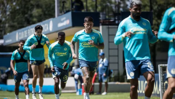 Entrenamiento del Club América - foto: X (@ClubAmerica)