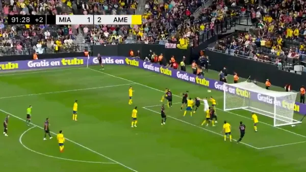 Error de Rodolfo Cota en el Inter Miami vs América - Foto: Captura de pantalla