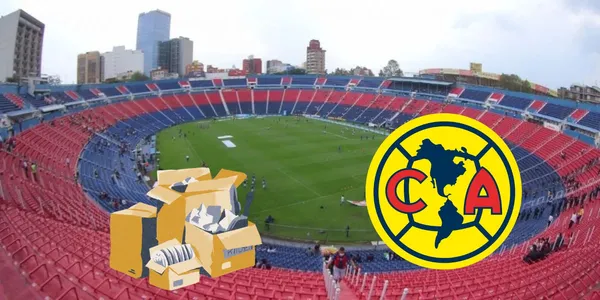 Escudo de América en el Ciudad de los Deportes/FOTO: Récord