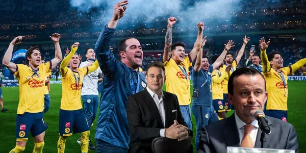 Faitelson y Mikel Arriola con américa/FOTO: Mexsport