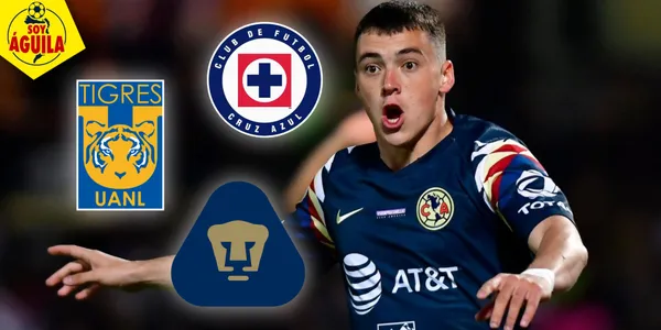 Federico Viñas en el América (Fuente: MEXSPORT)