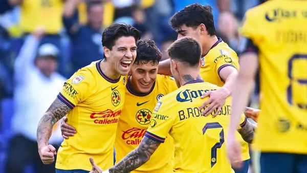 Festejo de gol del América - Foto: Captura de pantalla