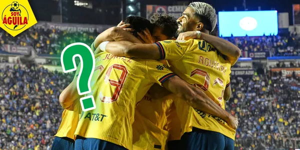 Festejo de los jugadores del América (Fuente: MEXSPORT)