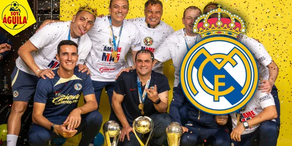 Festejos del cuerpo técnico del América (Fuente: MEXSPORT)