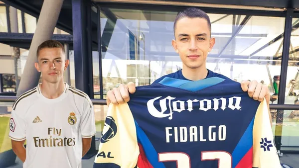 Fidalgo en su llegada al América - Foto: X (@ClubAmerica)