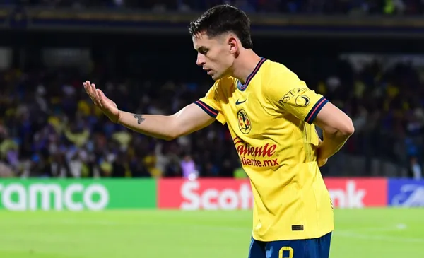 Fidalgo festeja gol con el combinado del América (Fuente: Mexsports)