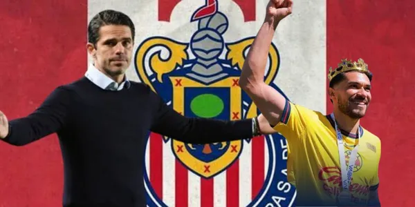 Gago con el escudo de Chivas y Henry con corona/ FOTO: Fox Sports