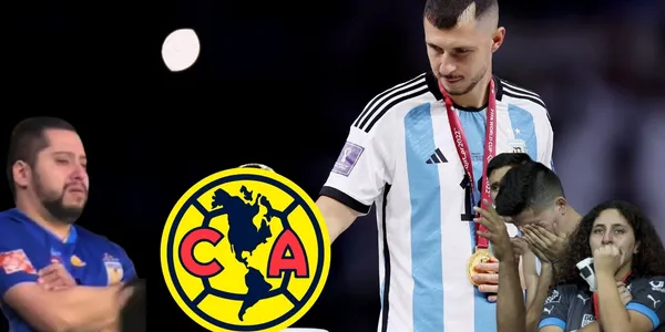 Guido Rodríguez con la Copa del Mundo (foto: FIFA)