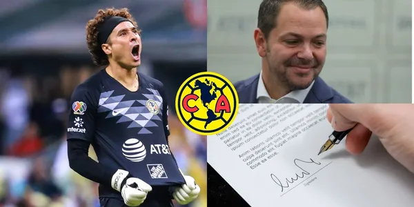 Guillermo Ochoa está a solo una firma de poder extender su contrato con América.
