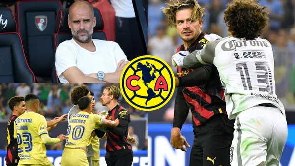 Guillermo Ochoa y Jack Grealish tuvieron un encontraron durante el partido y Pep Guardiola al final encaró al Memo