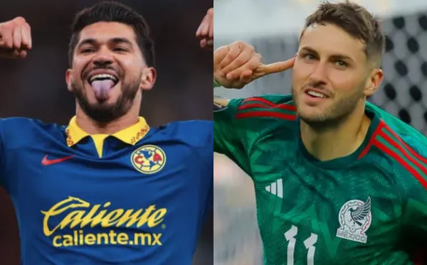 Henrry Martin y Santiago Giménez.