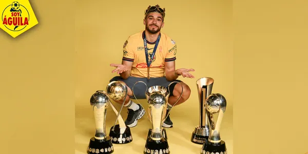 Henry Martín con los títulos de la Liga MX (Fuente: MEXSPORT)