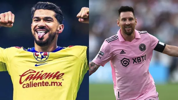 Henry Martín y Lionel Messi