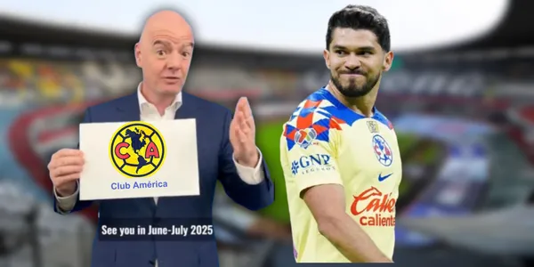 Henry Martín y presidente de FIFA (Fuente: FIFA)