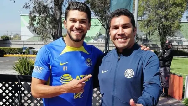 Henry Martín y Salvador Cabañas con el América