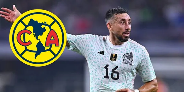 Herrera con la Selección y escudo de América/FOTO: Mexsport