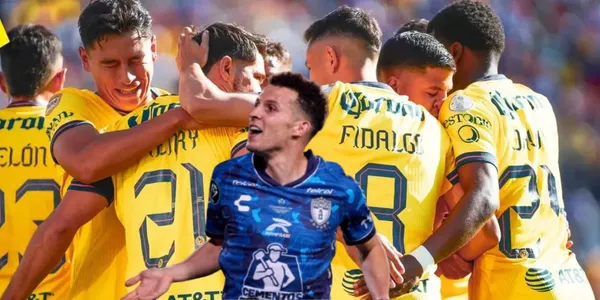 Idrissi y jugadores de América/FOTO: Mexsport