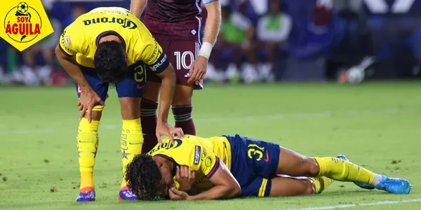Igor Lichnovsky saliendo lesionado en el América (Fuente: MEXSPORT)