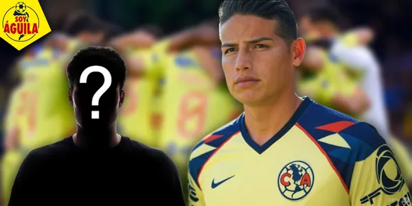 Ilustración de James Rodríguez en el América (Fuente: MEXSPORT)