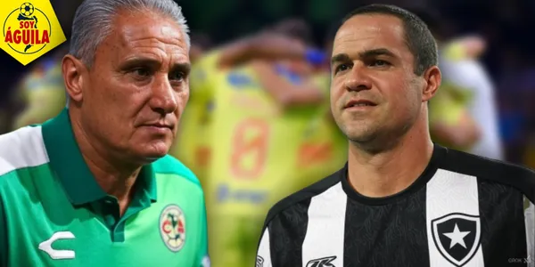 Ilustración de Tite en el América y Jardine en el Botafogo (Fuente: GROK)