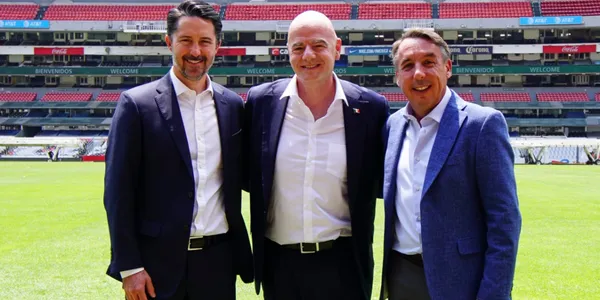 Infantino y Emilio Azcárraga / FOTO: MEXSPORT