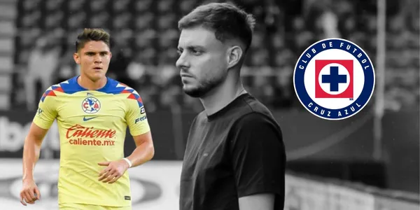 Israel Reyes y Anselmi con el escudo de Cruz Azul/FOTO: Hoy Fut