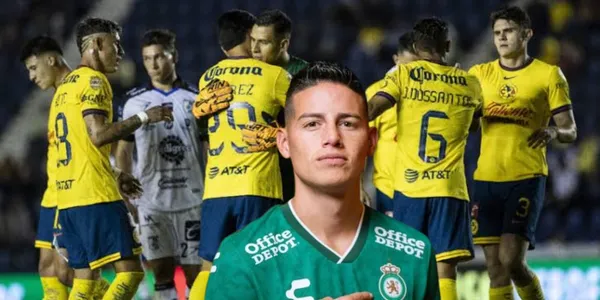 James con León y América/FOTO: Mexsport