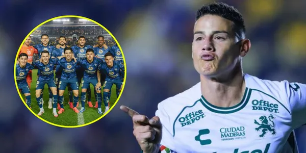 James Rodríguez durante el duelo con el Club América (Fuente: MEXSPORT)