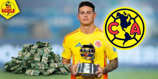 James Rodríguez en el América (Fuente: MEXSPORT)