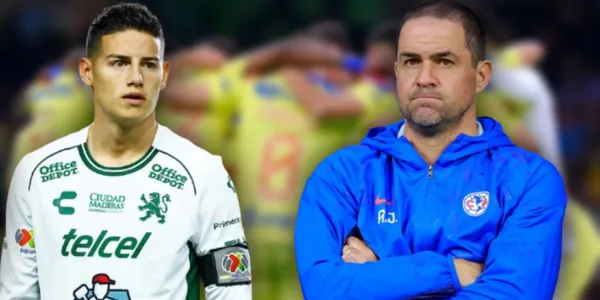 James Rodríguez y André Jardine (Fuente: MEXSPORT)